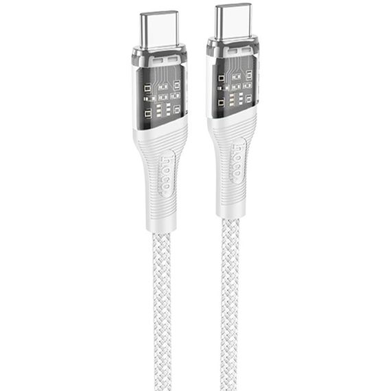 Дата кабель Hoco U111 Discovery Edition Type-C to Type-C 60W (1.2m) Grey