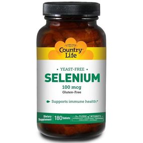 Селен Country Life Selenium 100 mcg 180 Tabs