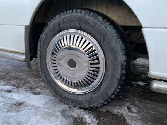 Колпаки из нержавейки Звезда (1-каточный, 4 шт) для Volkswagen Crafter 2006-2017 гг | Зображення 3