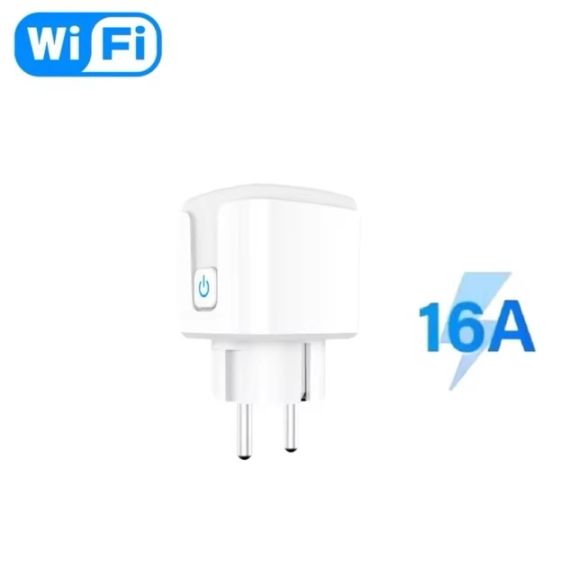 Розумна WiFi-розетка 16 А, Smart 3680 Вт/Ракетка з керуванням через телефон/Інтелектуальна розетка | Зображення 1