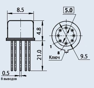 124КТ1Б (Au) Мікросхема інтегральний переривник | Зображення 2