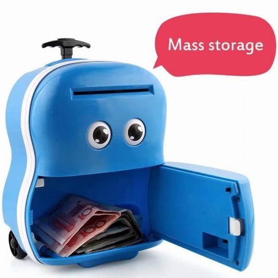 Сейф детский "Чемодан" 363-9A Голубой