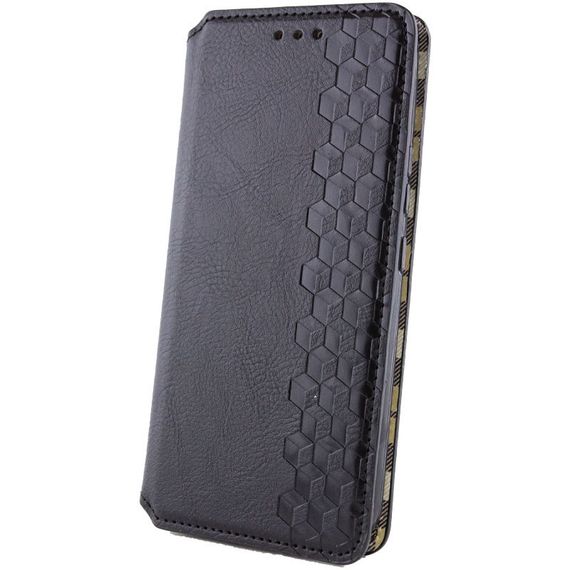 Кожаный чехол книжка GETMAN Cubic (PU) для Samsung Galaxy M34 5G Штучна шкіра, Слот для візитки, Чорний | Зображення 4