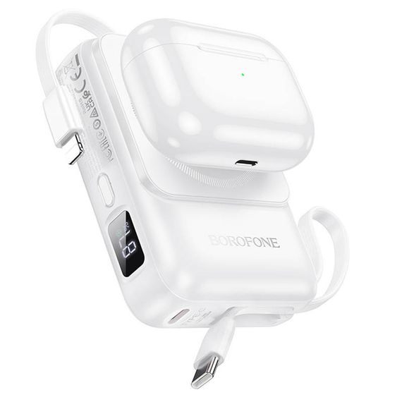 Портативное ЗУ Power Bank BOROFONE BJ59 Refined 22.5W+PD20W с БЗУ 10000 mAh | Зображення 1