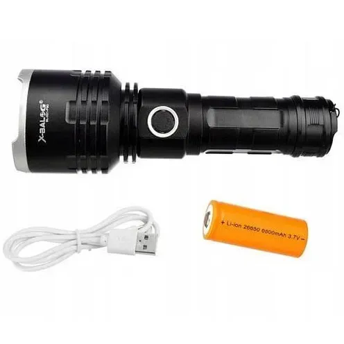 Фонарь X-Balog BL-531-P90 1х26650 8800mah USB/microUSB/ 3хААА R3 функция Power Bank | Зображення 3