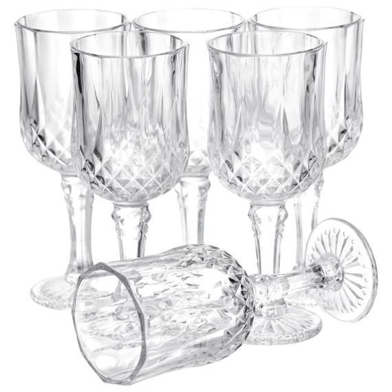 Набір келихів для вина Vintage Crystal 6 штук по 150 мл Yiwu HP-34-73 | Зображення 2
