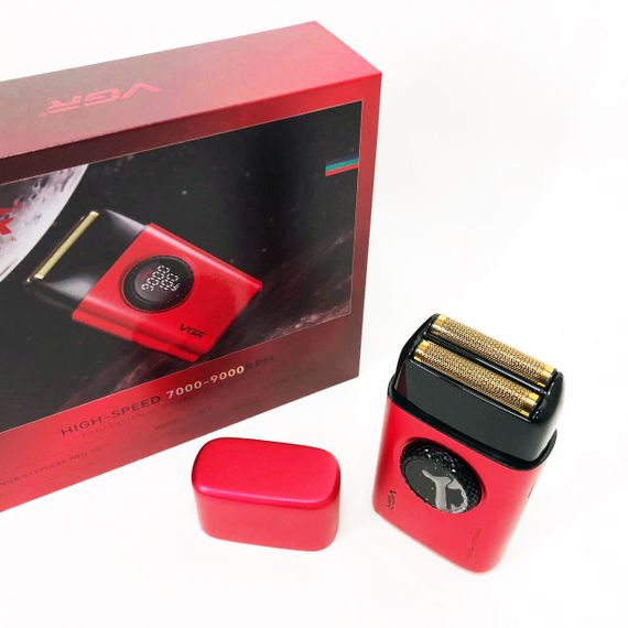 Электробритва VGR V-377 RED шейвер, Электрическая аккумуляторная бритва для бритья, шейвер мужской | Зображення 8