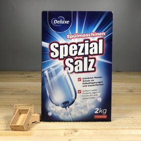 Сіль для посудомийної машини Deluxe Spezial Salz 2 кг — проти накипу та нальоту, Німеччина