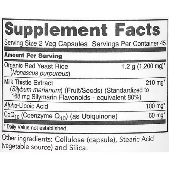Червоний рис Protocol for Life Balance Red Yeast Rice Plus 1030 mg 90 Veg Caps | Зображення 1
