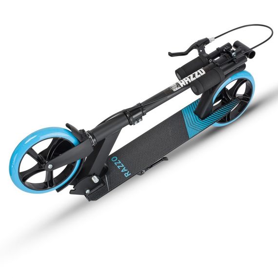 Самокат із ручним тормозом Razzo CITY 200 мм. алюмінієвий HUL1-200 Black/Blue | Зображення 4