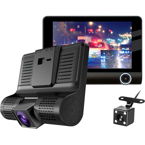 Автомобильный видеорегистратор 3 камеры XoKo DVR-300 Full HD 1080P | Зображення 5