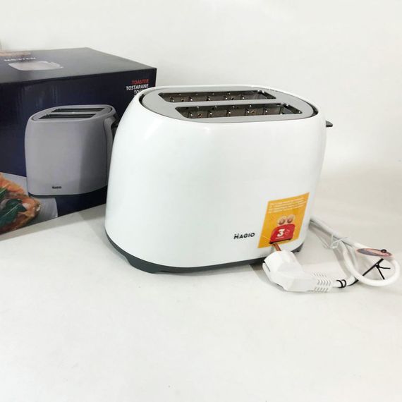 Тостер MAGIO MG-272W, тостер кухонный, тостеры для дома, тостерница, сэндвич-тостеры. Цвет: белый | Зображення 7
