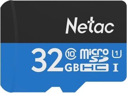 Карта пам'яті Netac microSD 32GB C10 UHS-I R80MB/s + SD (NT02P500STN-032G-R)