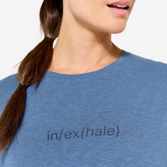 Футболка для йоги жіноча темно-синя - XL | Зображення 2