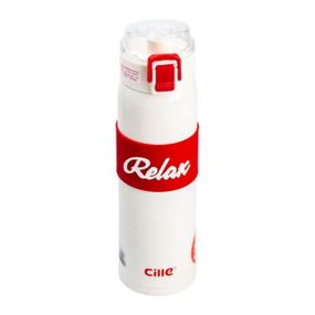 Термос Relax з поїлкою з металевою колбою 520 мл Білий HP17304W