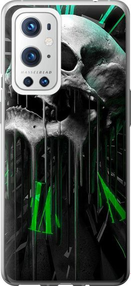 Чехол на OnePlus 9 Pro Череп-часы "4100u-2250-17620"