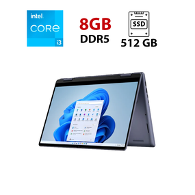 Ноутбук Dell Inspiron 7440 2in1 / 14" (1920x1080) IPS Touch / Intel Core 3 100U (2 (4) ядра по 1.2 - 4.7 GHz) / 8 GB DDR5 / 512 GB SSD / Intel Graphics Xe / WebCam б/в
