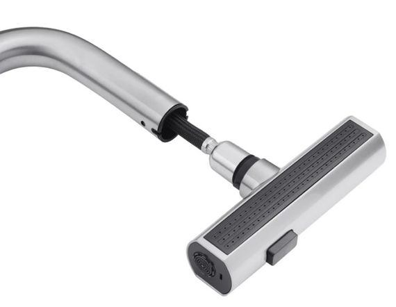 Змішувач для кухні з висувним виливом Kroner KRP Edelstahl Klassisch - ESG03918 (CV032498) | Зображення 3