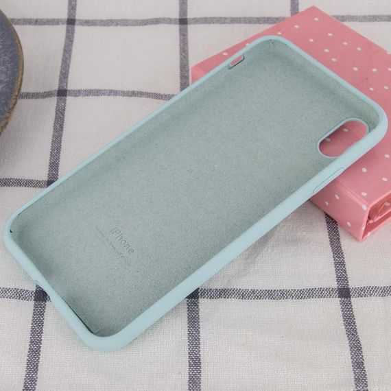 Чохол Silicone Case Full Protective (AA) для Apple iPhone X / XS (5.8") Бірюзовий / Turquoise | Зображення 2