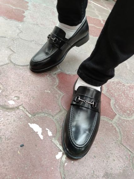 Чорні туфлі без шнурівок 42 розмір | Зображення 4