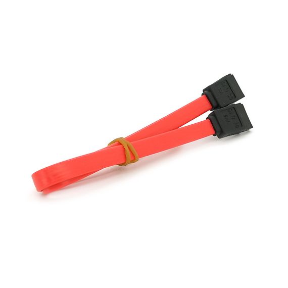 Кабель интерфейсный SATA 0.40м,прямой без защелки,красный | Зображення 1