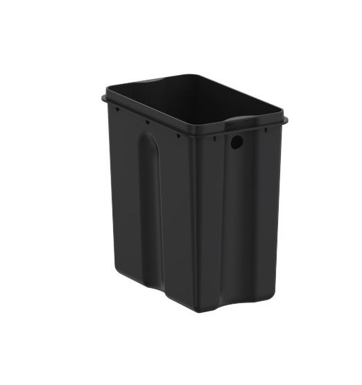 Відро для сміття Koer TC-010210-07 з плавним закриттям, прямокутне, 10 л, сірий (KR5599) | Зображення 2