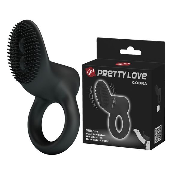 Ерекційне кільце - Pretty Love Cobra Penis Ring Black sexstyle