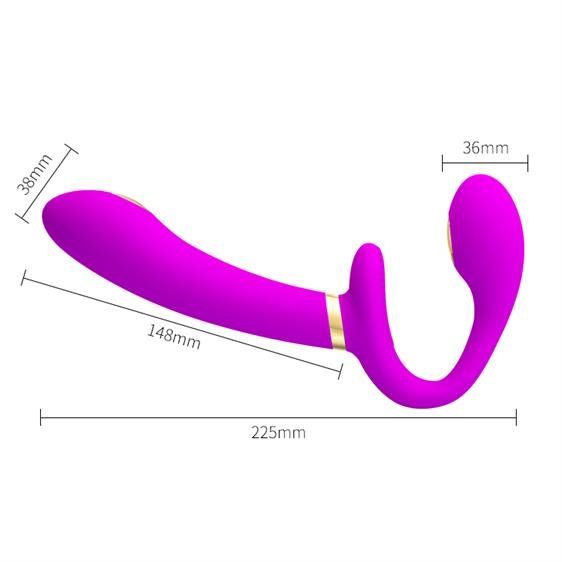 Страпон - Pretty Love Thunderbird Harnessfree Stimulator Purple | Зображення 4