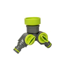 Трійник редукційний Bradas LIME LINE з внутрішньою різьбою 1"/ 3/4" з запірними кранами LE-2222