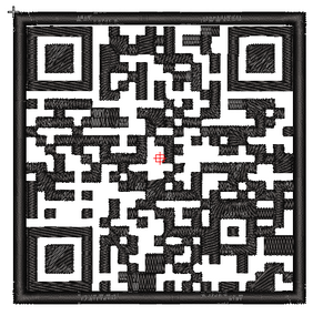 Шеврон QR код вышитый (Ваш QR код за один день)