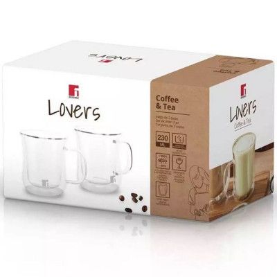 Набор чашек Bergner Coffee &amp; Tea lovers 230 мл 2 шт (BG-20115-MM) | Зображення 2