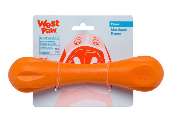 Іграшка для собак West Paw Hurley Dog Bone помаранчева, 21 см | Зображення 1