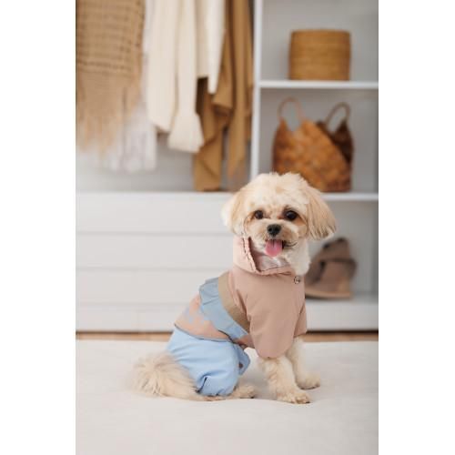 Дощовик Pet Fashion Tina для дівчаток розмір XL бежевий/блакитний | Зображення 5