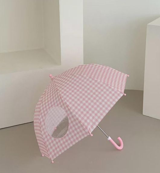 Парасолька дитяча напівавтомат Рожевого кольору | Зображення 1
