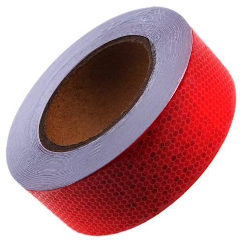 Стрічка світловідбиваюча 5см х 25м RED