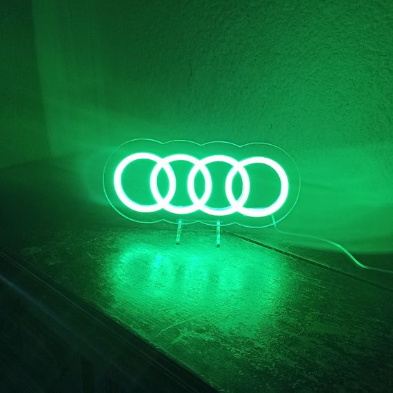 Неоновий світильник Ауді 270х120 16 кольорів телефон acr-n000124 | Зображення 3