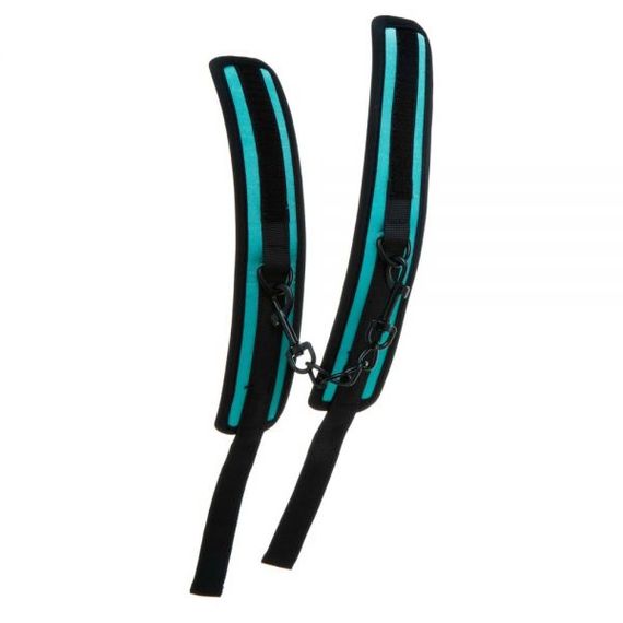 Наручники тканинні бірюзові Luxury Fetish CUFFS, Бирюзовый | Зображення 1