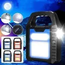 Фонарь кемпинг переносной HB-9707A-1LED+COB+LED,  power bank, Li-Ion аккум., солнечная батарея, ЗУ microUSB | Зображення 2