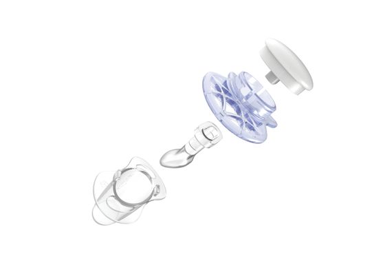 Пустышка ортодонтическая Nuvita Air 0м+ 2шт. (синяя/бирюзовая) NV7060Boy (NV7060Boy) | Зображення 2