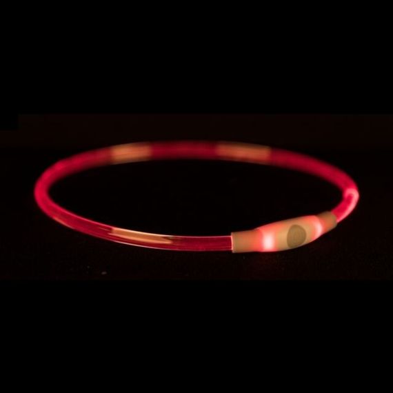 Ошейник светящийся с USB разноцветный L-XL 65cм/8мм | Зображення 1