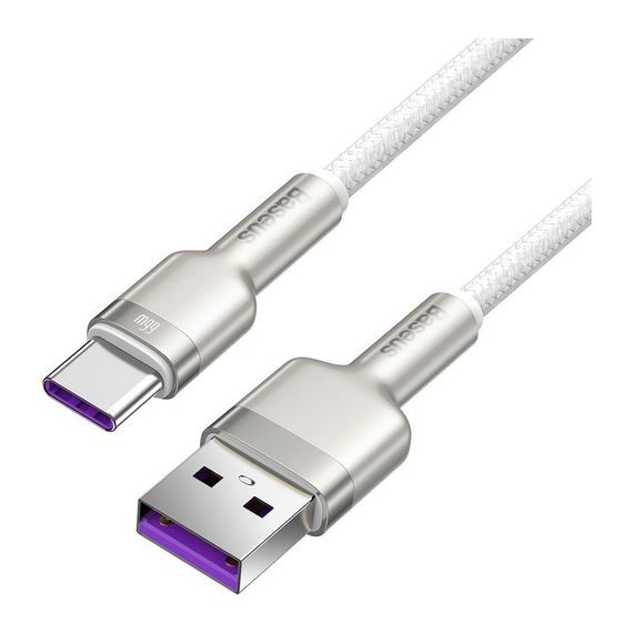 Дата кабель USB-C to USB-C 1.0m 66W metal Baseus (CAKF000102) | Зображення 1