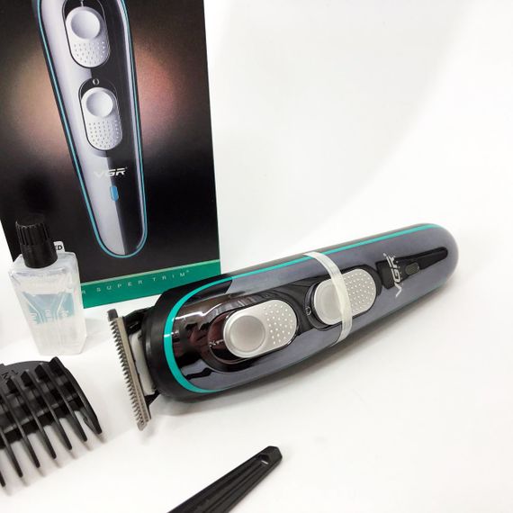 Машинка для стрижки волосся з мотором VGR V-055, Чоловічий тример для окантовки Тример скронь JH-95 | Зображення 2