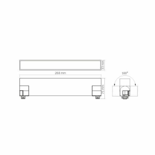 LED Світильник трековий 15W 4100К 220V VL-TR05-154B Videx | Зображення 6