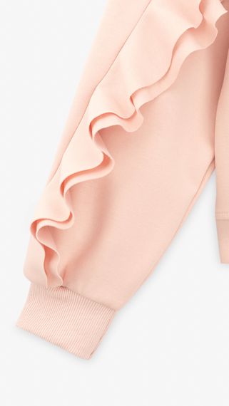 Худі однотонний для дівчинки 851049 116 см Пудровий shop (2000999436819) | Зображення 2