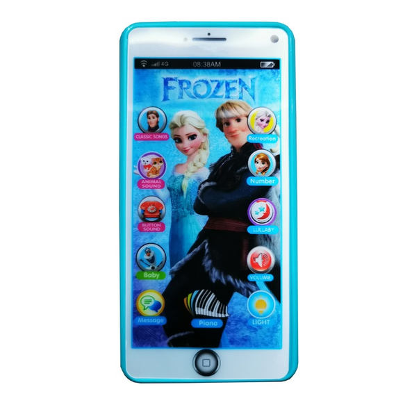 Дитячий інтерактивний телефон Frozen Learn Pad з 10 функціями | Зображення 1
