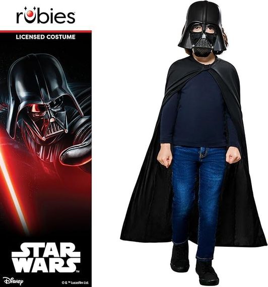 Маска и плащ набор Darth Vader, детский костюм Star Wars 4+ Дарт Вейдер Звездные Войны для Хэллоуина карнавала | Зображення 1