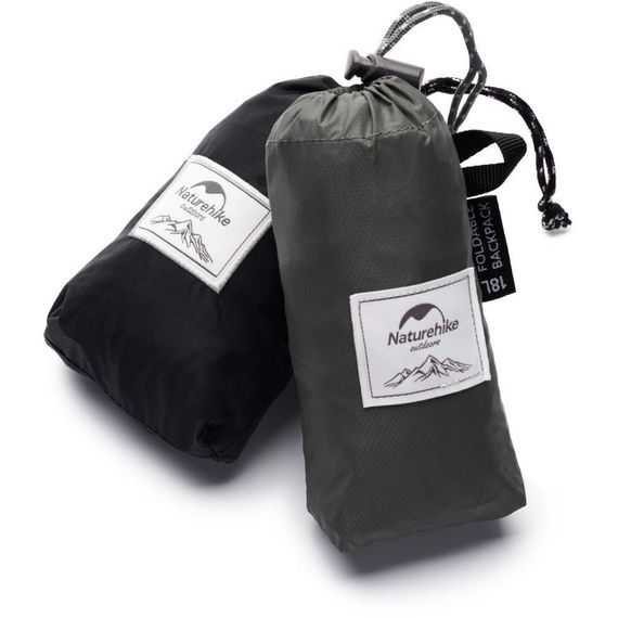 Рюкзак компактний надлегкий Naturehike Ultralight NH17A012-B, 18 л, чорний | Зображення 3