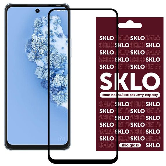 Захисне скло SKLO 3D (full glue) для TECNO Camon 17P