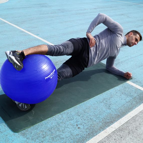 М'яч для фітнесу (фітбол) Power System PS-4013 Ø75 cm PRO Gymball Blue | Зображення 3