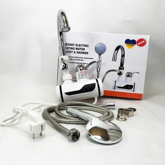 Водонагрівачі проточні електричні з душем, Водонагрівач з душем та краном проточний нагрівач JN-52 | Зображення 8